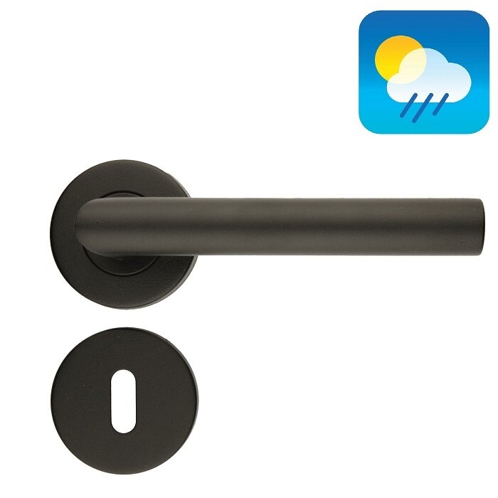 HDD Poignées de porte noires VOLET ROULANT I - FORME 19mm - Structure UV