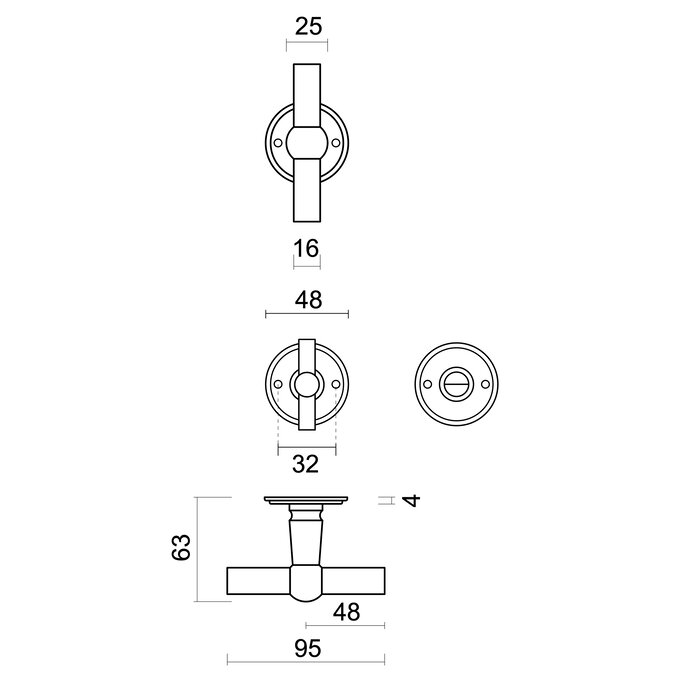 HDD Black door handles Petana T+T