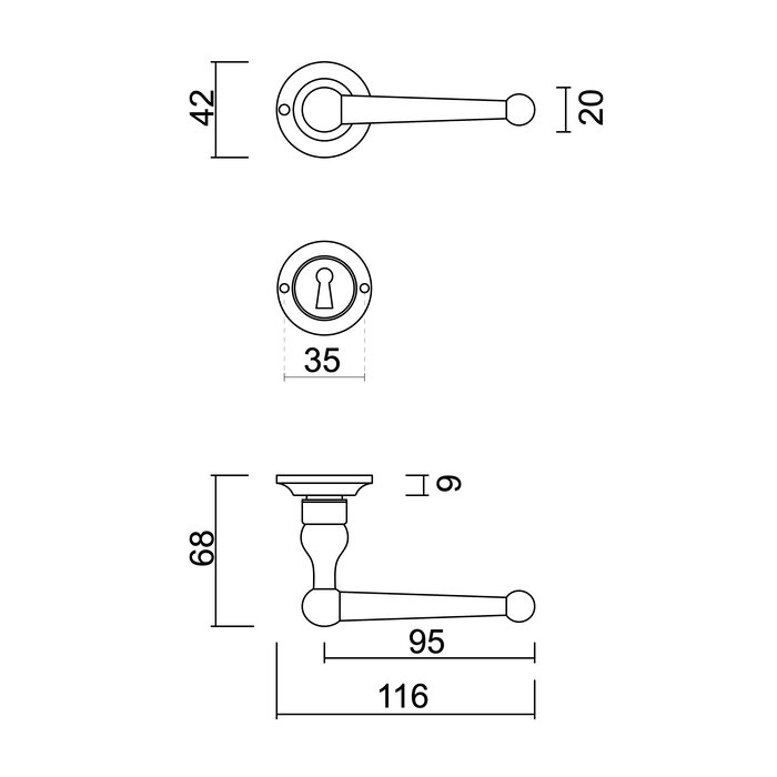 HDD Fonte door handles Gigi