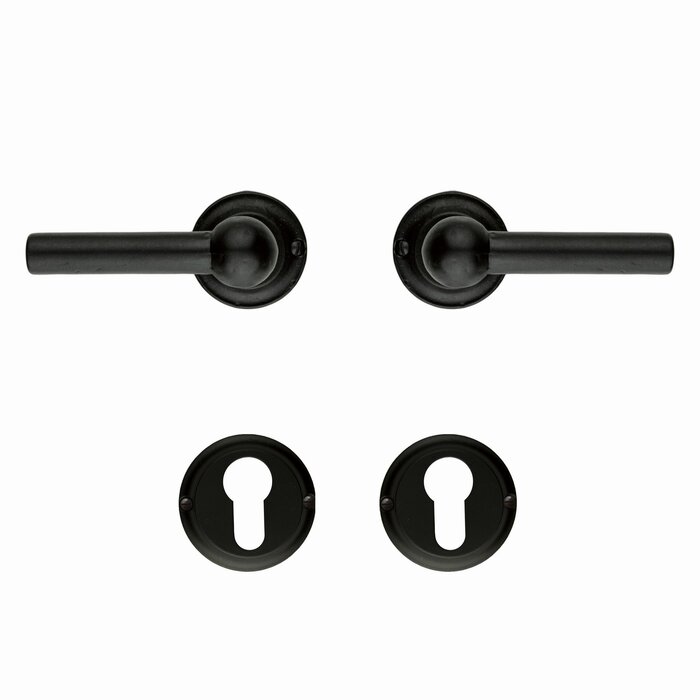 HDD Poignées de porte noires Petra L+L