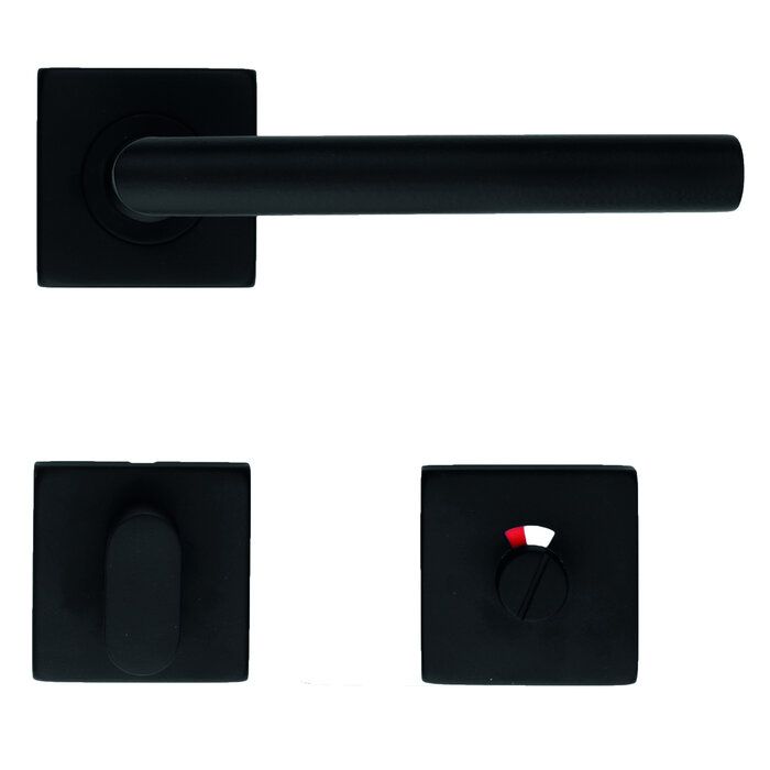 HDD Zwarte deurklinken 'Square I Shape 16mm'