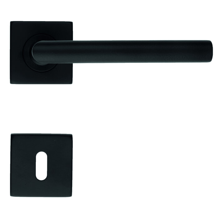 HDD Zwarte deurklinken 'Square I Shape 16mm'