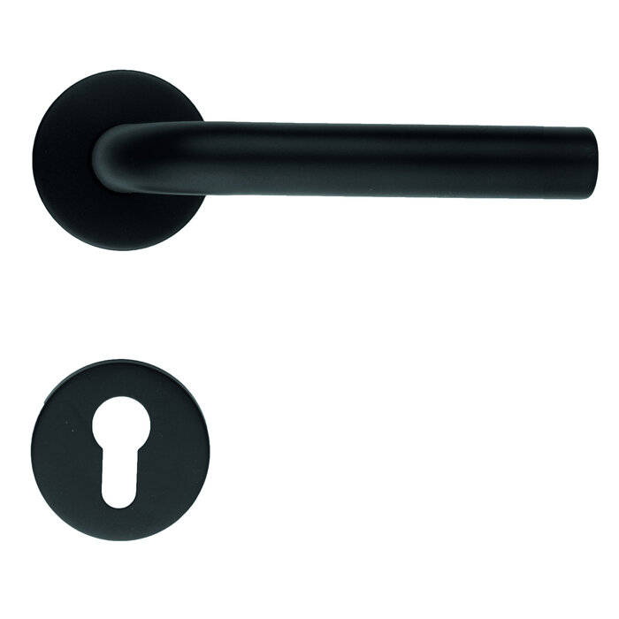 HDD Black door handles "Jive" 19mm