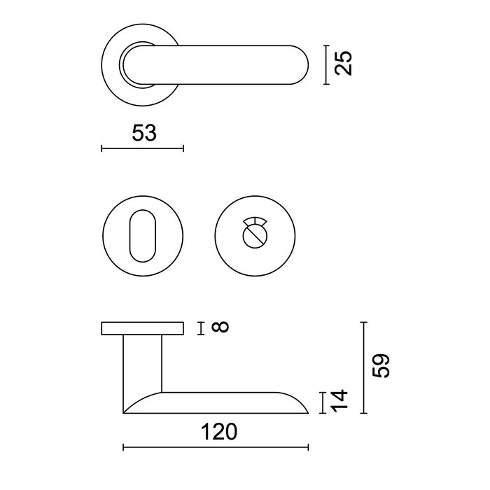 HDD Black door handles Space