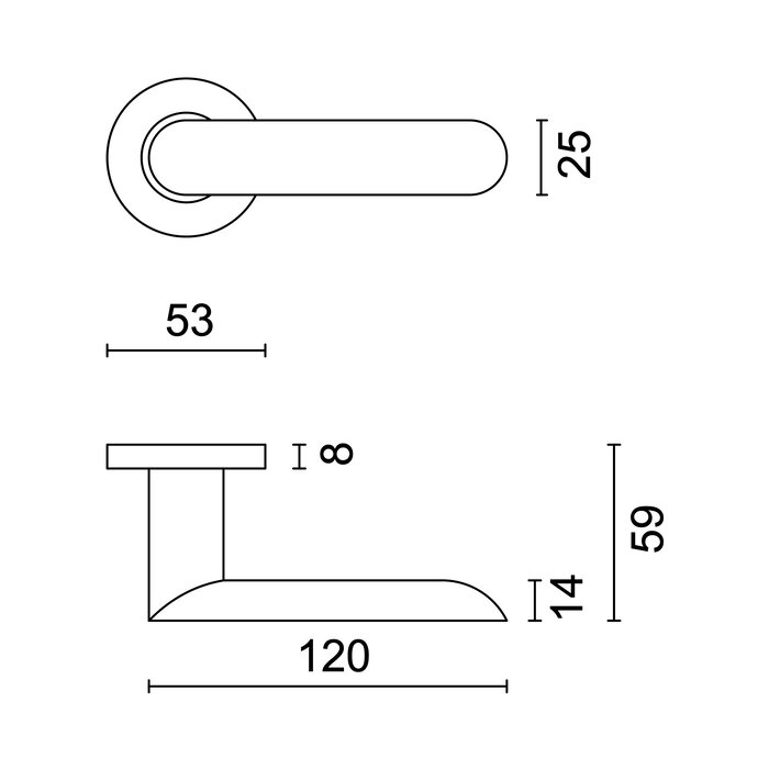 HDD Black door handles Space