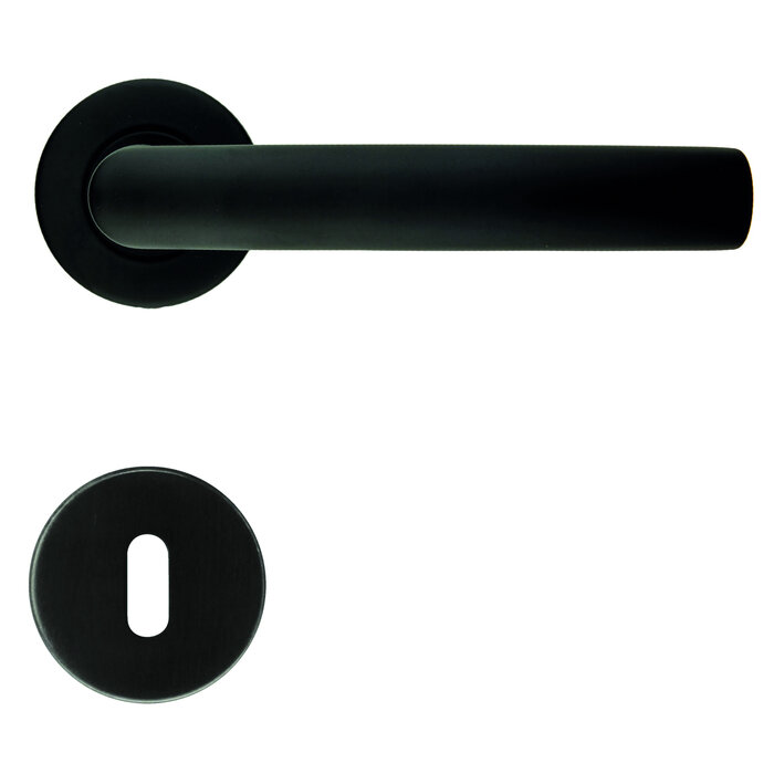 HDD Schwarze Türgriffe „Ovale C-Form“