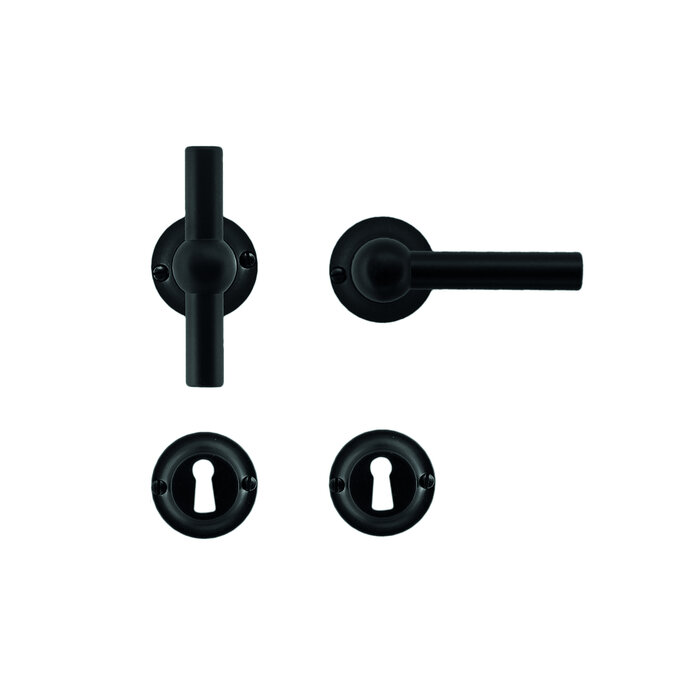 HDD Poignées de porte noires Petra T+L