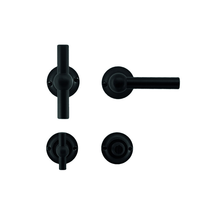 HDD Poignées de porte noires Petra T+L