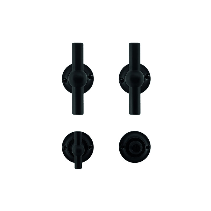 HDD Poignées de porte noires Petra T+T