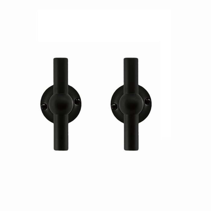 HDD Poignées de porte noires Petra T+T