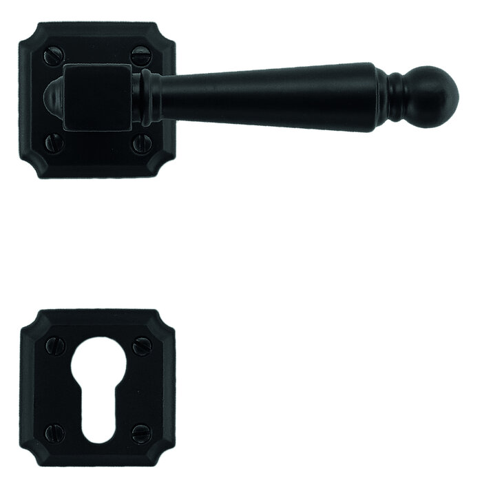 HDD Poignées de porte noires Rubens