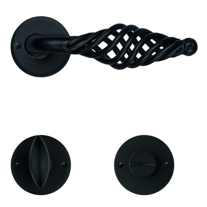 HDD Poignées de porte noires Spiralus