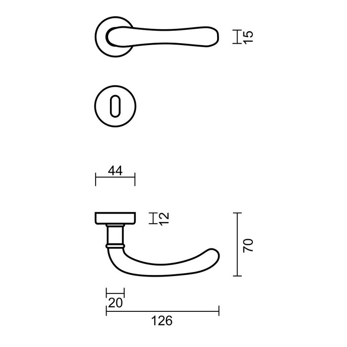 HDD Titanium door handles Ibra
