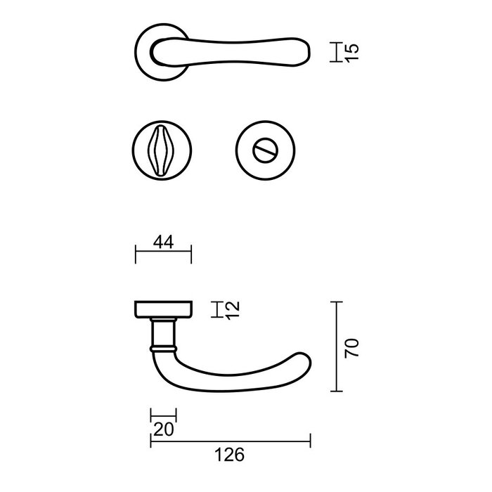 HDD Titanium door handles Ibra