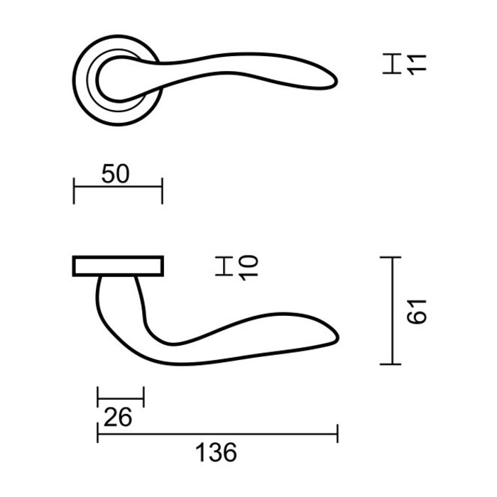 HDD Golden door handles Giava