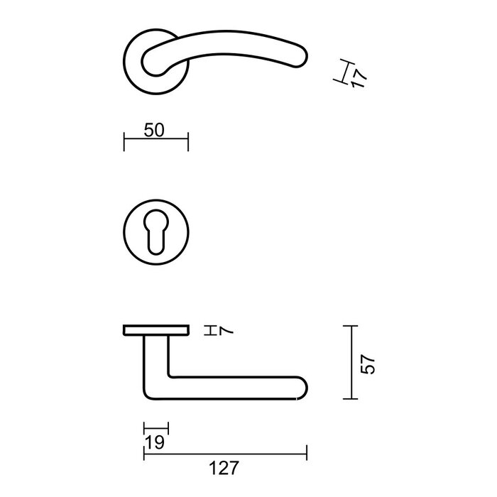 HDD Golden door handles Angel