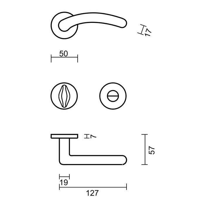 HDD Poignées de porte dorées Ange