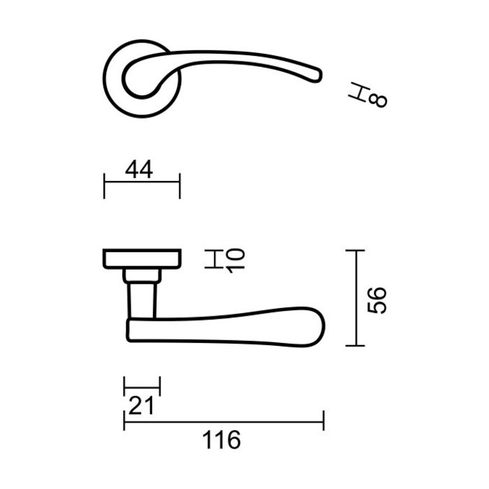 HDD Golden door handles Nicole