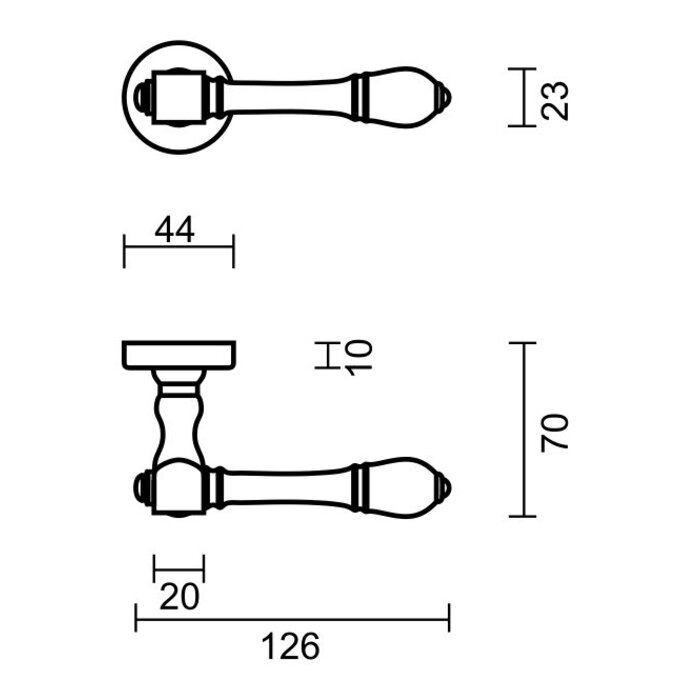 HDD Golden door handles Aldagonda