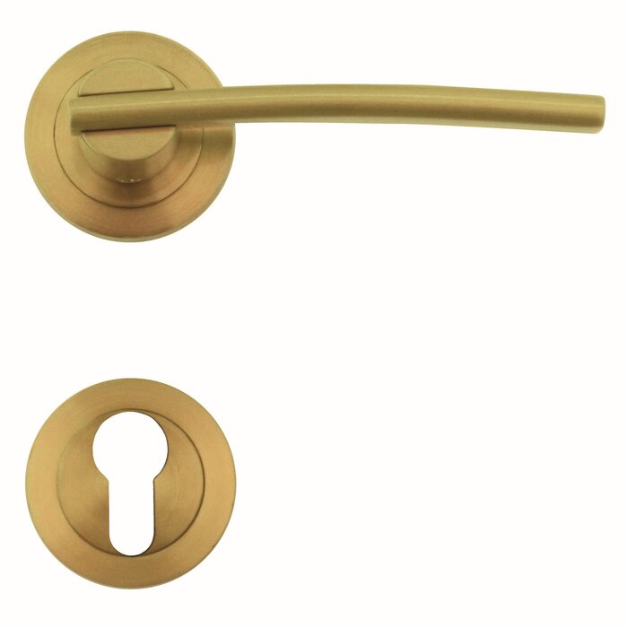 HDD Mattgoldene Türgriffe Mirca