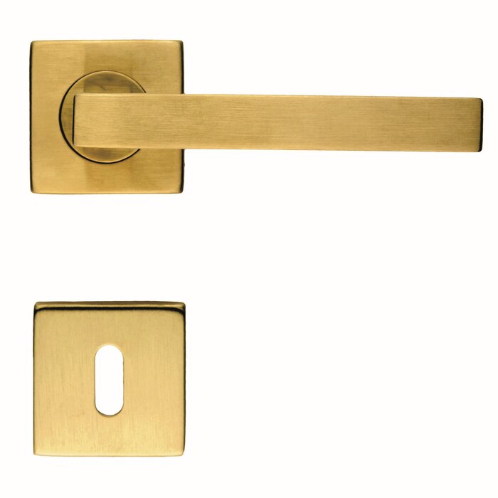 HDD Poignées de porte Kubic Shape en or mat