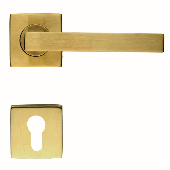 HDD Türgriffe Kubic Shape in Mattgold