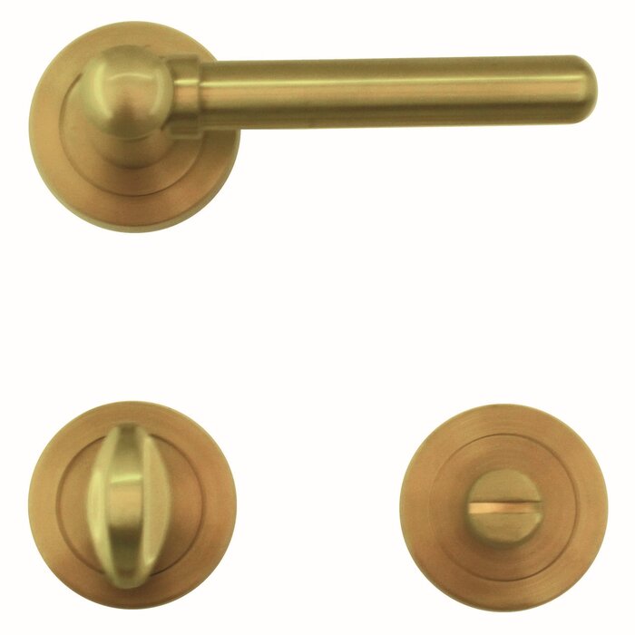 HDD Door handles Via matt gold