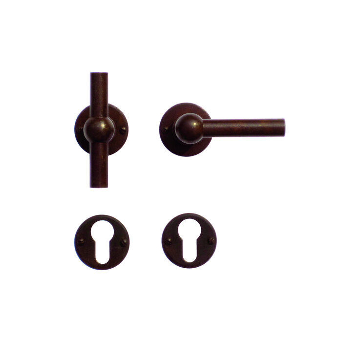 HDD Door handles Petra NM T+L in rust colour
