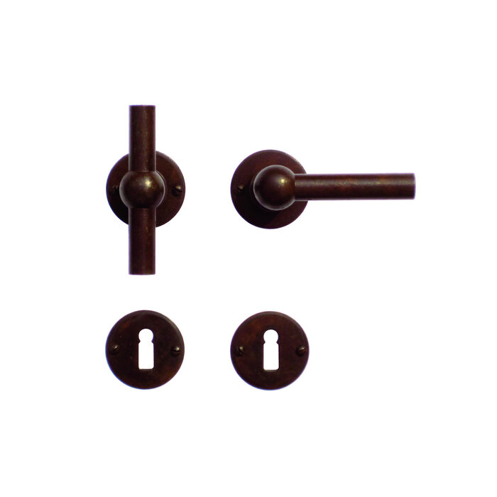 HDD Door handles Petra NM T+L in rust colour