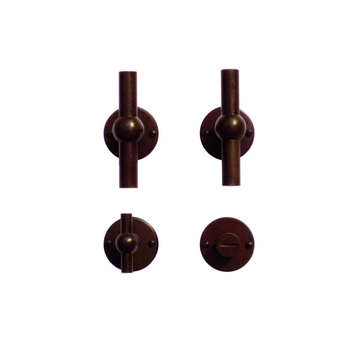 HDD Door handles Petra NM T+T in rust colour