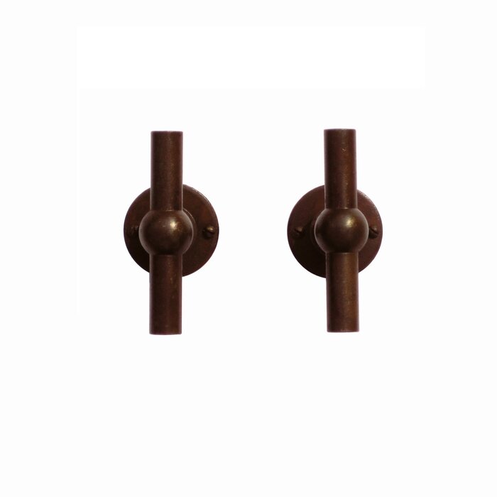 HDD Door handles Petra NM T+T in rust colour