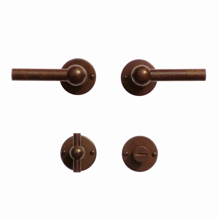 HDD Türgriffe Petra NM L+L in Rostfarbe