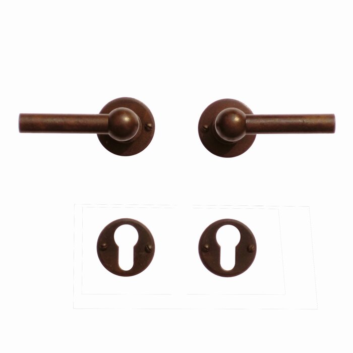 HDD Door handles Petra NM L+L in rust colour
