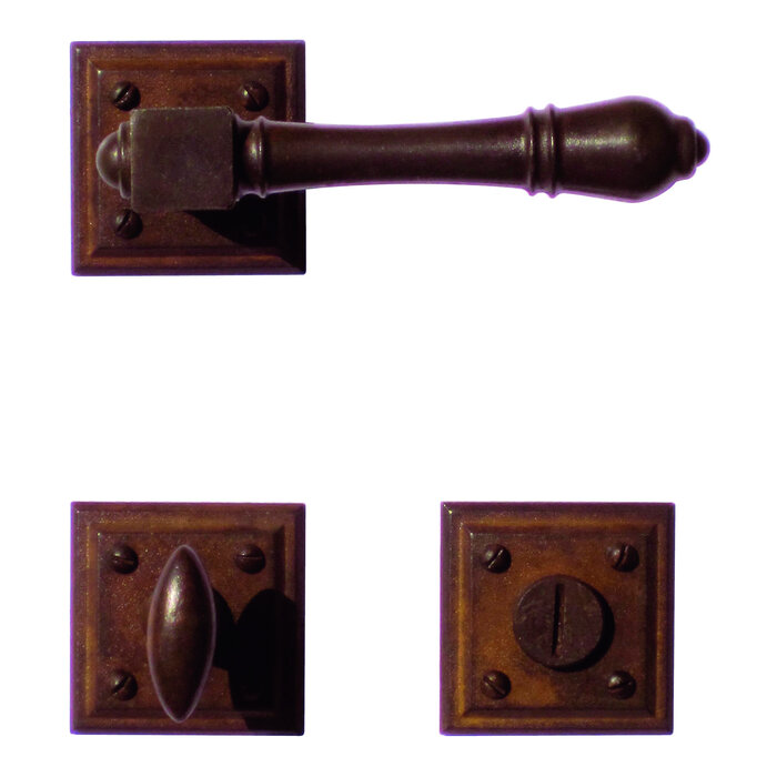 HDD Poignées de porte Carré couleur rouille - Carré