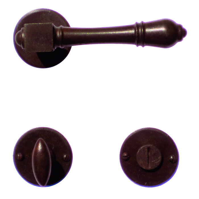 HDD Rust-colored door handles Carre - Round