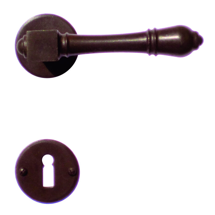 HDD Poignées de porte couleur rouille Carré - Rondes