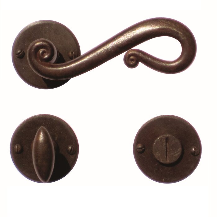 HDD Romana door handles in rust color
