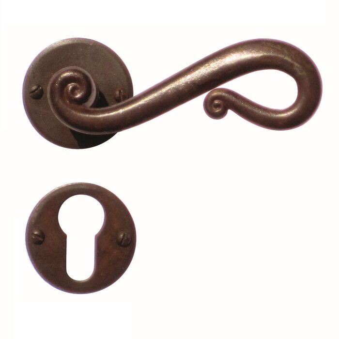 HDD Romana door handles in rust color