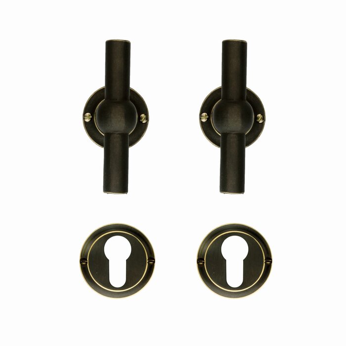 HDD Old brass door handles Petra T + T