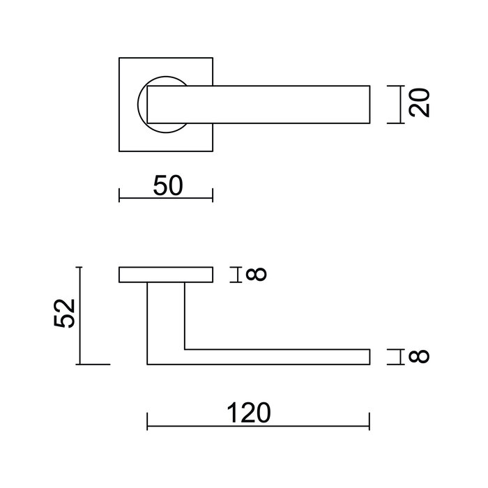 HDD Poignées de porte cosmiques en acier inoxydable également pour l'extérieur