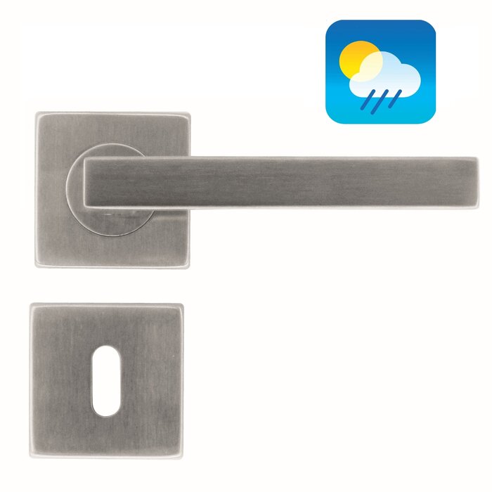 HDD Poignées de porte en acier inoxydable, forme cubique 16 mm, également pour l'extérieur