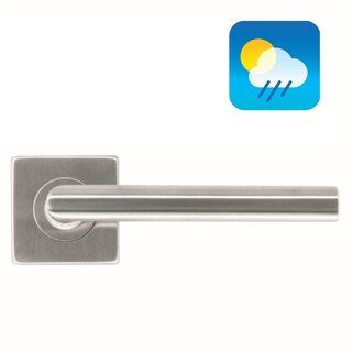 HDD Poignées de porte en acier inoxydable « Forme carrée I 16 mm »