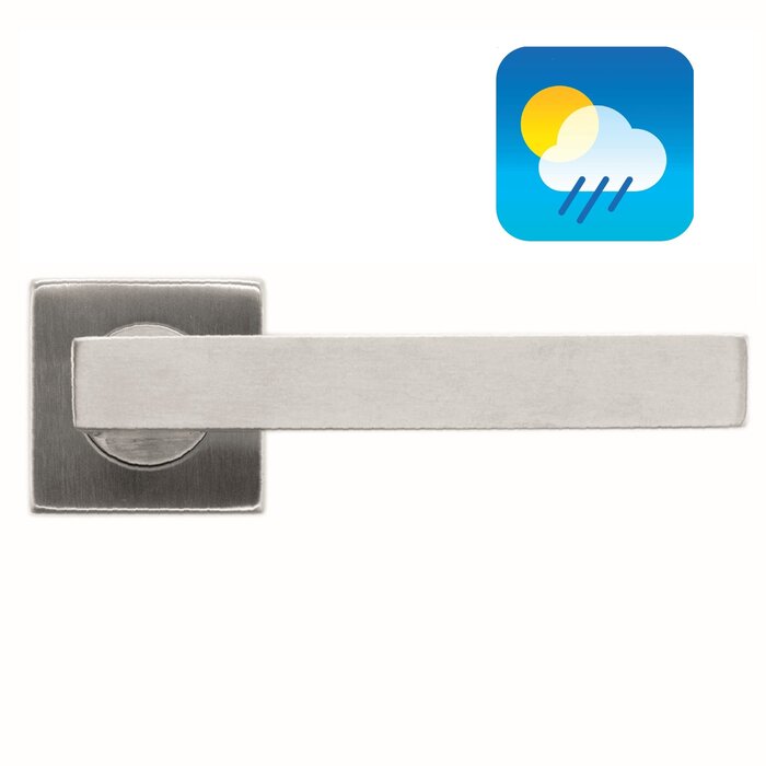 HDD RVS deurklinken "Kubic shape 19mm" ook voor buiten