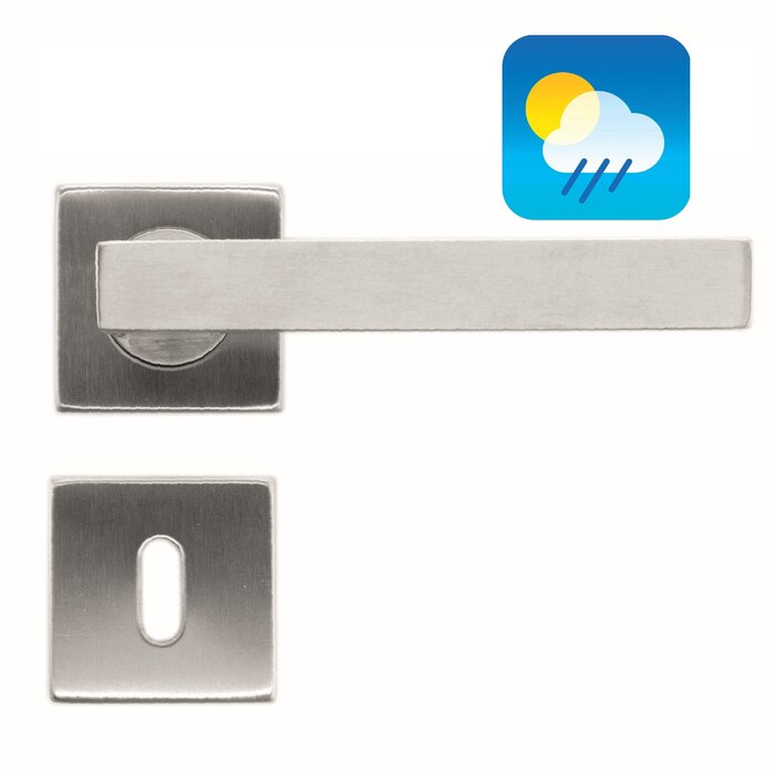 HDD Poignées de porte en acier inoxydable « Forme cubique 19 mm » également pour l'extérieur