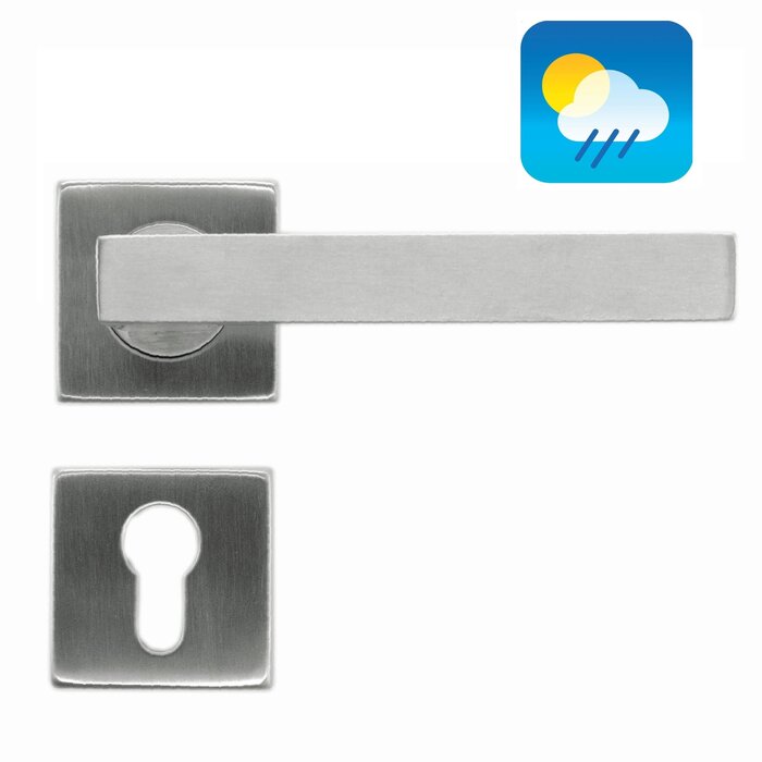 HDD HDD Door Handles flat "cubic shape 19mm" stainless steel plus also for outdoor use