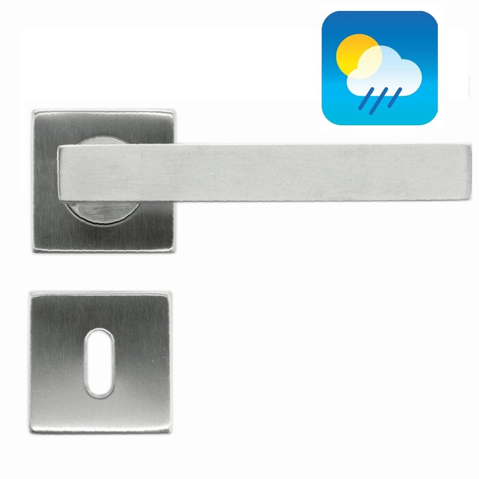 HDD HDD Door Handles flat "cubic shape 19mm" stainless steel plus also for outdoor use