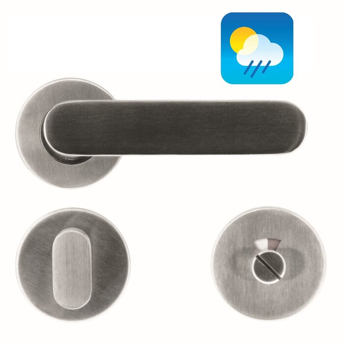 HDD Deurklinken "Space" RVS plus ook voor buiten