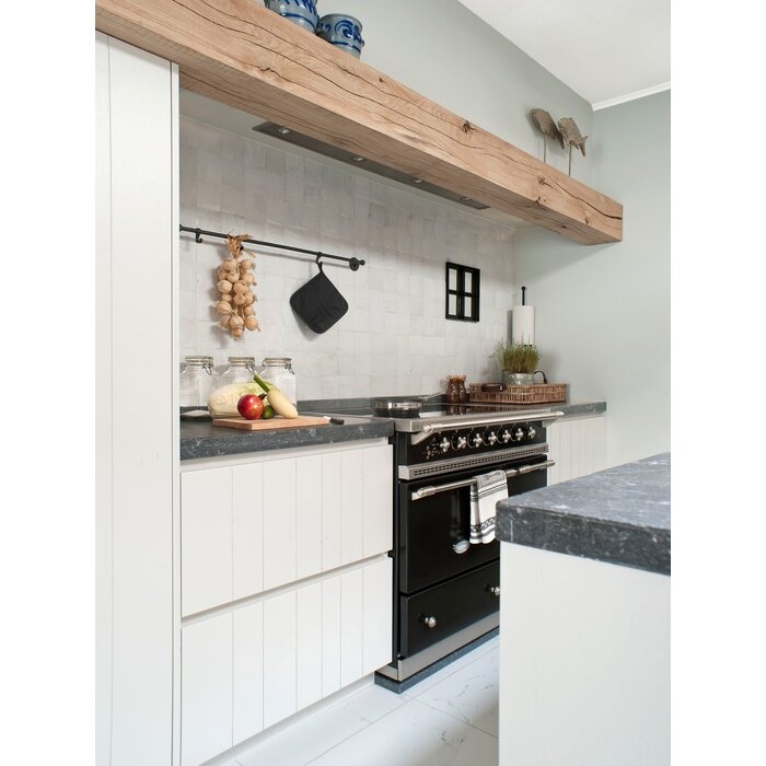 Dauby Stück Endstütze Quadratisches Rohmetall (RM) auf quadratischer Rosette