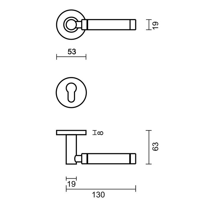 HDD Door handles 'Jupiter' stainless steel plus also for outdoor use