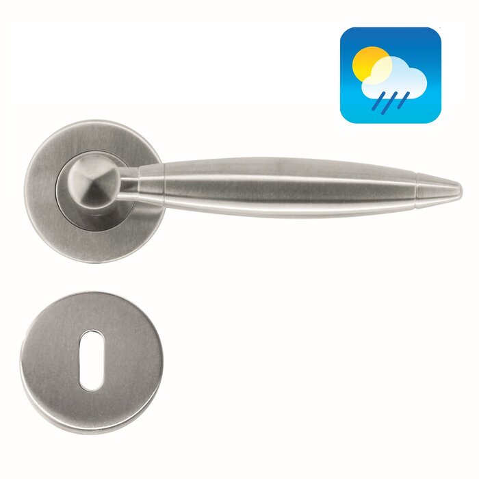 HDD Saturn stainless steel door handles also suitable for outdoor use